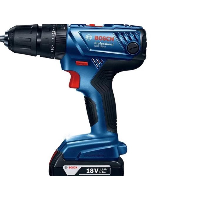 Jual Bosch Gsb 180 Li 18V Cordless Impact Drill / Bor Tembok Baterai ...