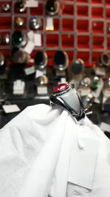Jual cincin batu permata asli natural Ruby merah darah. emban ikat ring ...