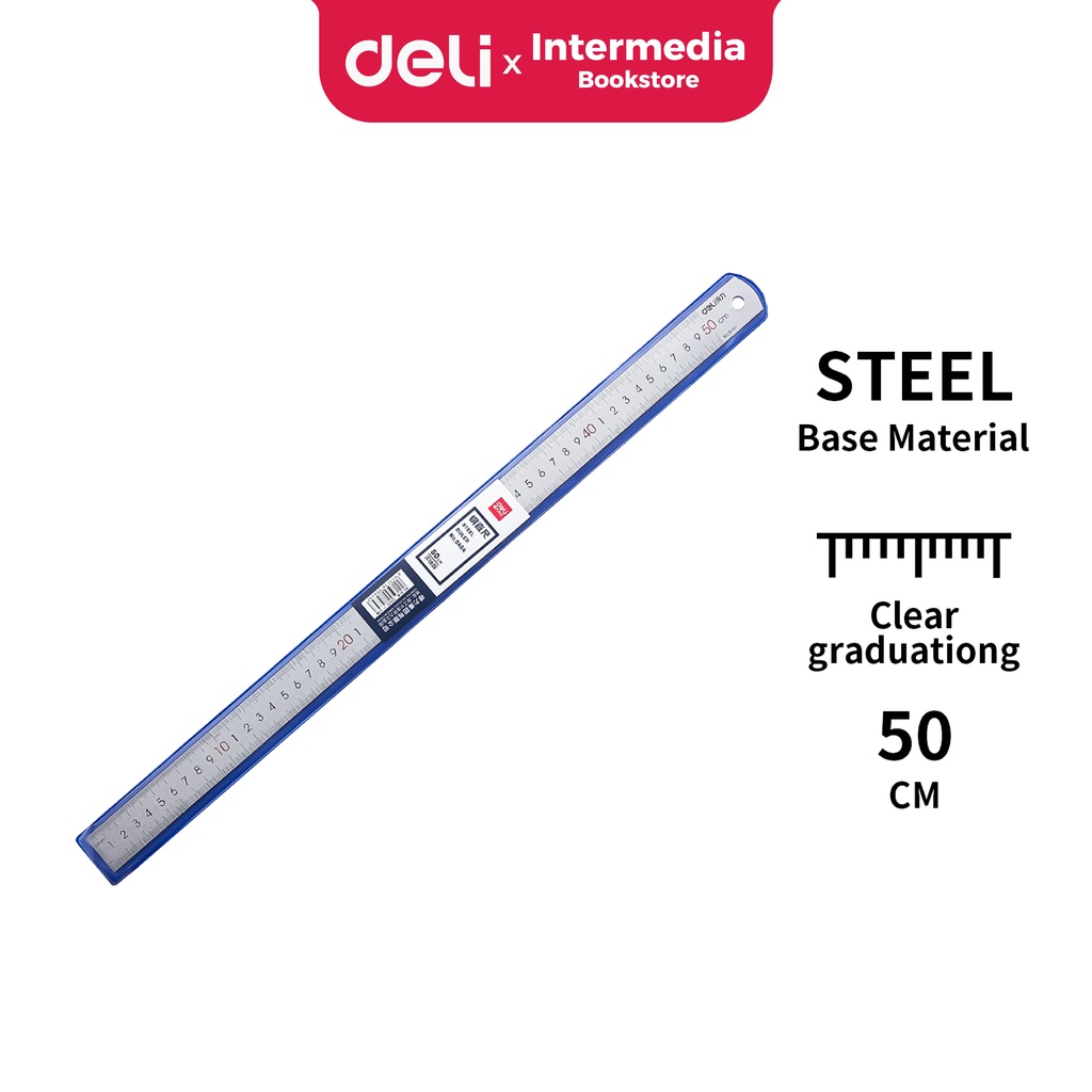 Jual Deli Drafting Ruler Penggaris Steel Cm Shopee Indonesia