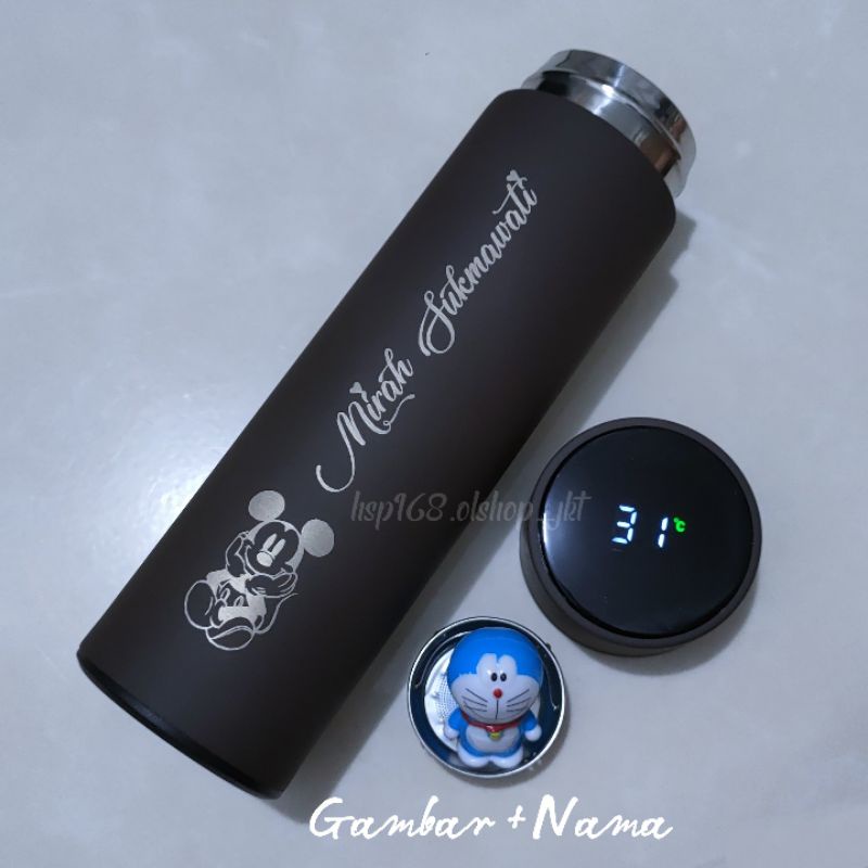 Jual Tumbler Custom Led Rubber 500ml Bahan Karet Tumbler Indikator Led Suhu Termos Led Suhu 3494