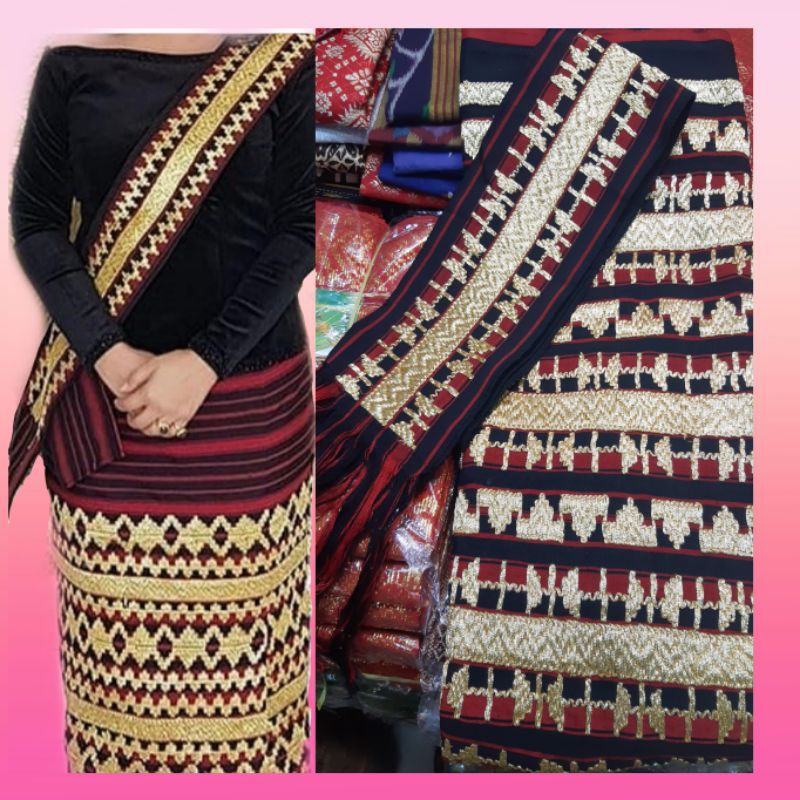 Jual Songket Lampung Kain Bahan Songket Tapis Lampung Setelan Bahan