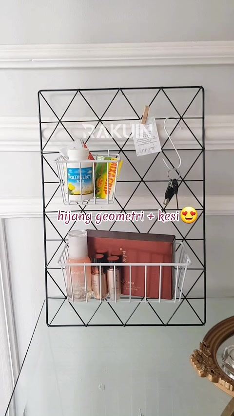 Jual HIJANG GEOMETRI - RAM KAWAT DINDING / DEKORASI KAMAR / WALLGRID ...