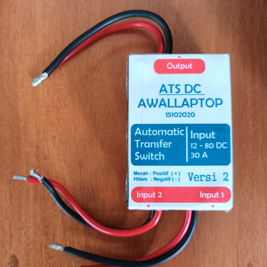 Jual automatic transfer switch DC input 12V-80V 30A ATS DC switcing ...