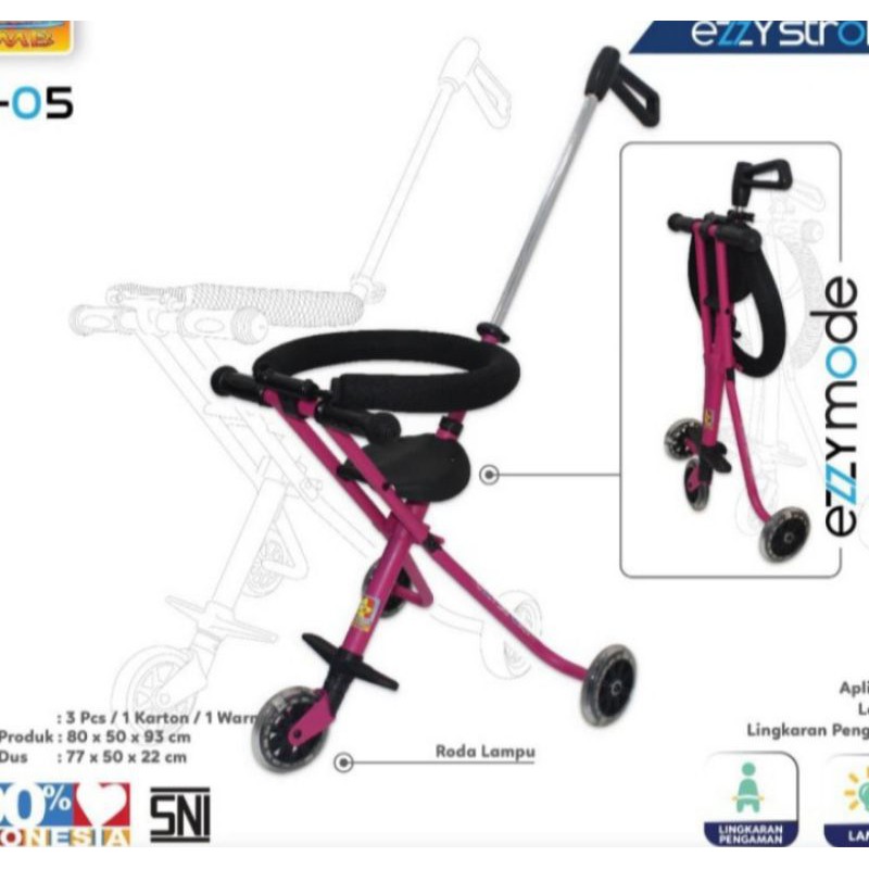 Stroller duduk roda 3 online