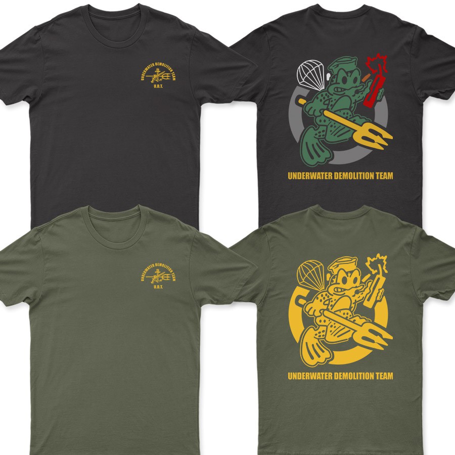 Jual UDT Underwater Demolition Team Frogmen Military T Shirt | Shopee ...
