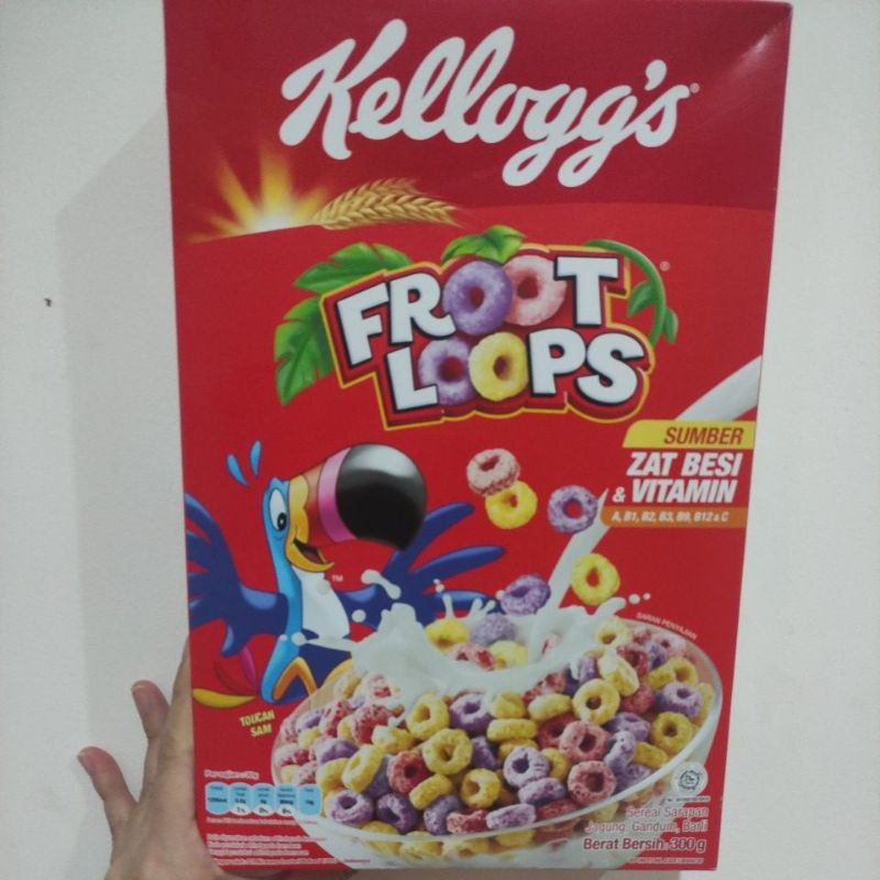 Jual Kelloggs Froot Loops Cereal 300 Gram Sereal Ring Buah Fruit Loop