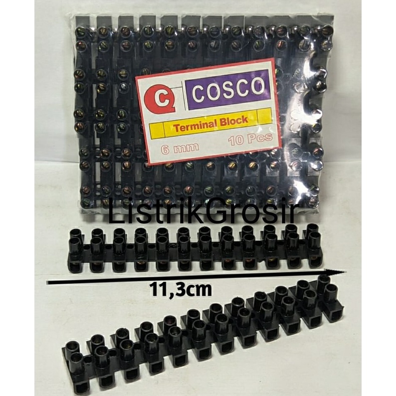 Jual Terminal Blok Block Krustin 6mm 6A 10mm 10A 16mm 30A 25mm 60A ...