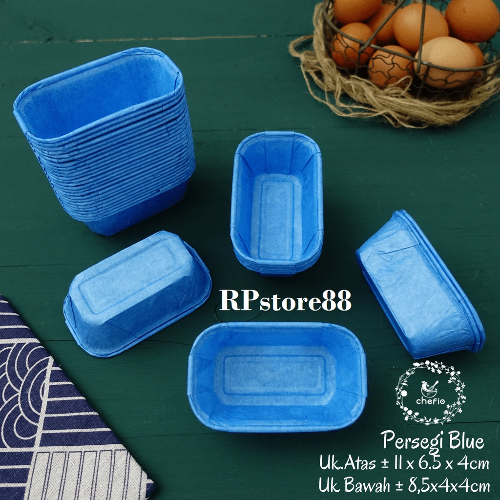 Jual Chefio Paper Cup Cupcake Case Persegi Kotak Kertas Muffin Roti Kue ...