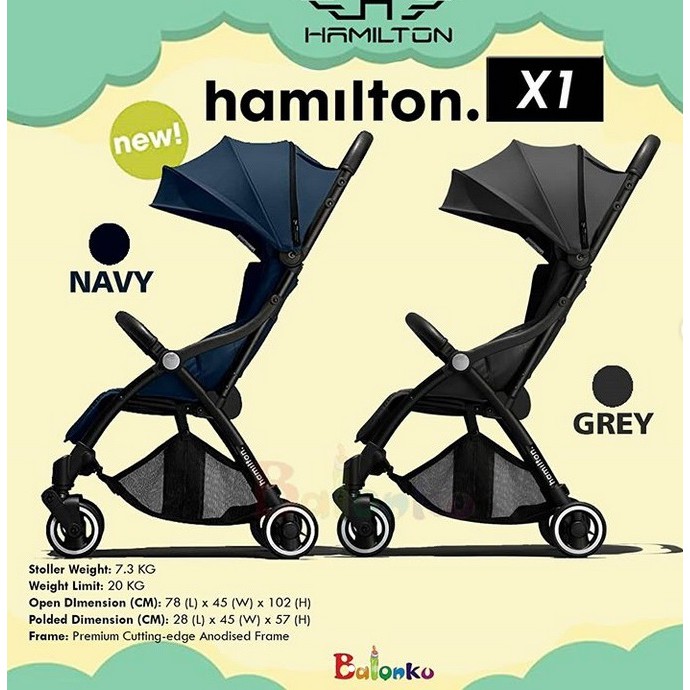 Hamilton shop stroller harga