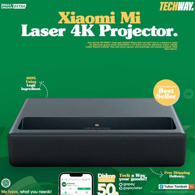 Jual Xiaomi Mi 4K Laser Projector 150" Ultra Short Throw 4K Global Version Shopee Indonesia