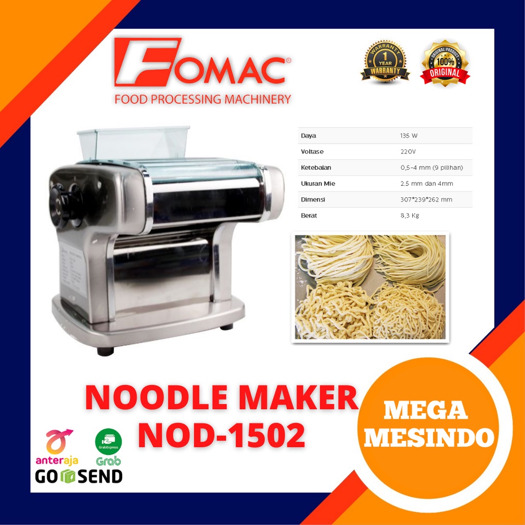 Jual Mesin Pencetak Mie Noodle Maker Nod Fomac Shopee Indonesia