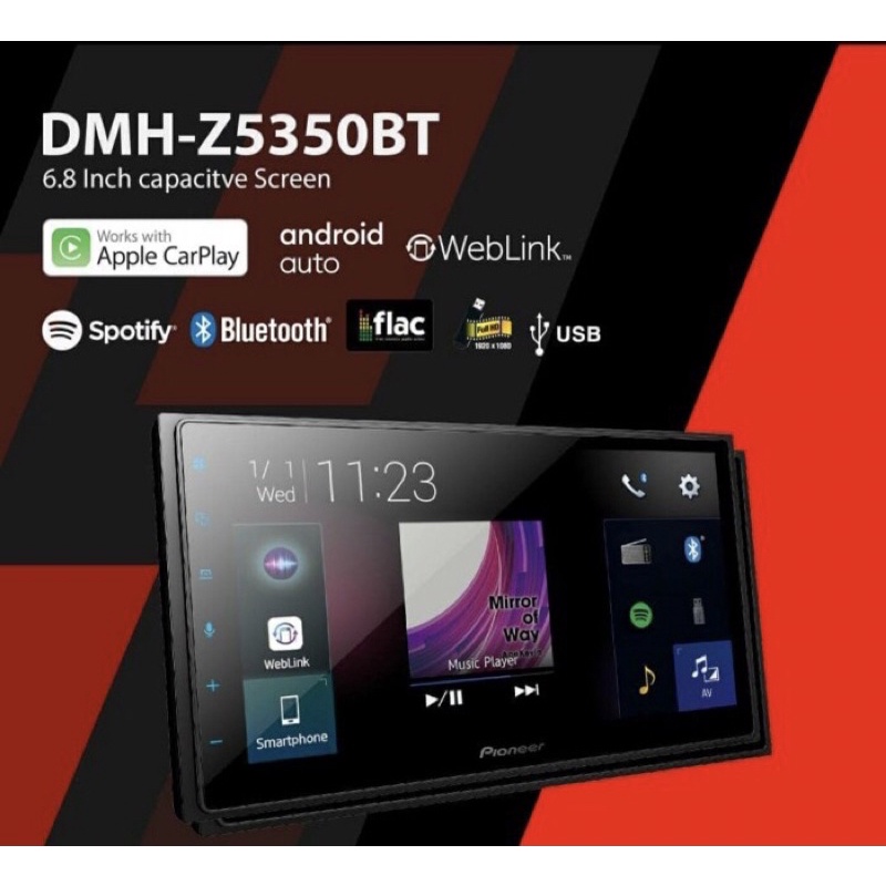 Jual Pioneer DMH-Z5350BT - Head Unit 7" Apple Carplay, Android Auto ...