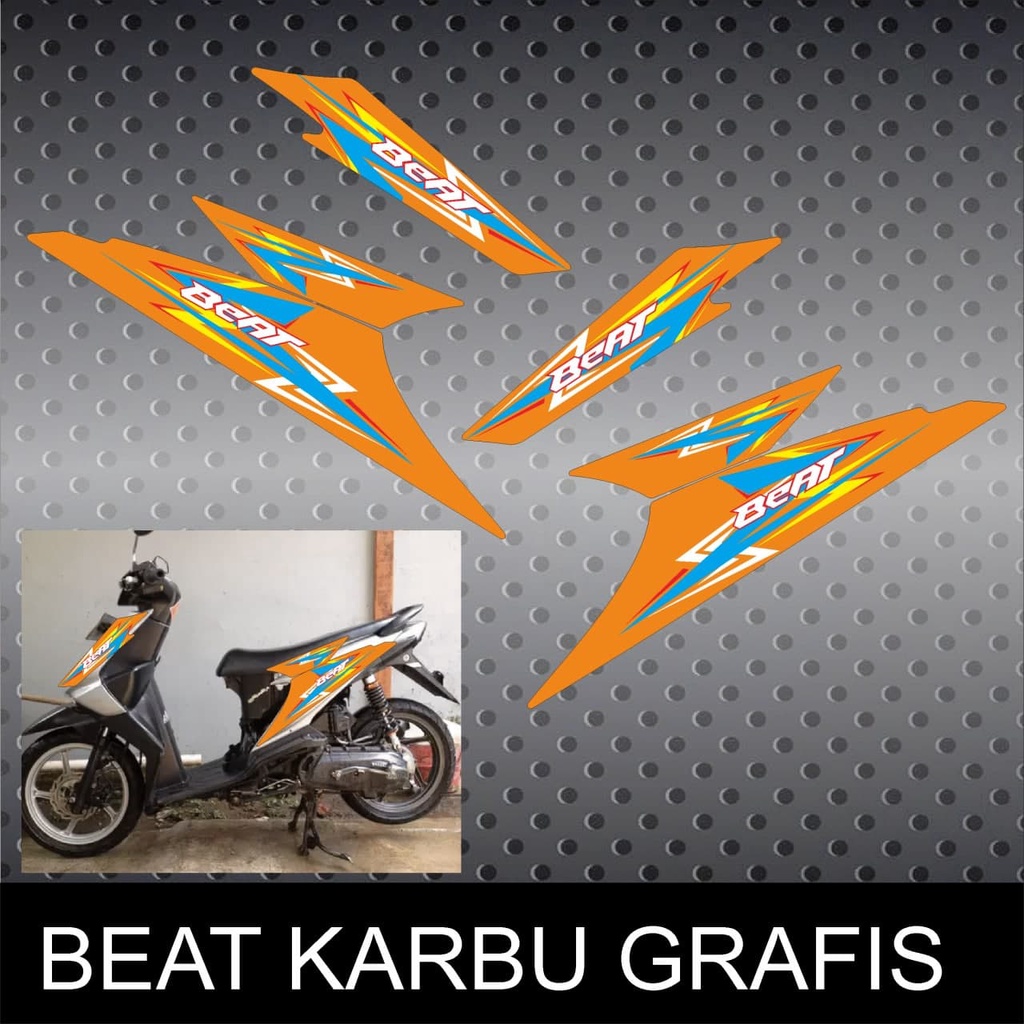 Jual Stiker Striping Decal Motor Honda Beat Karbu Shopee Indonesia