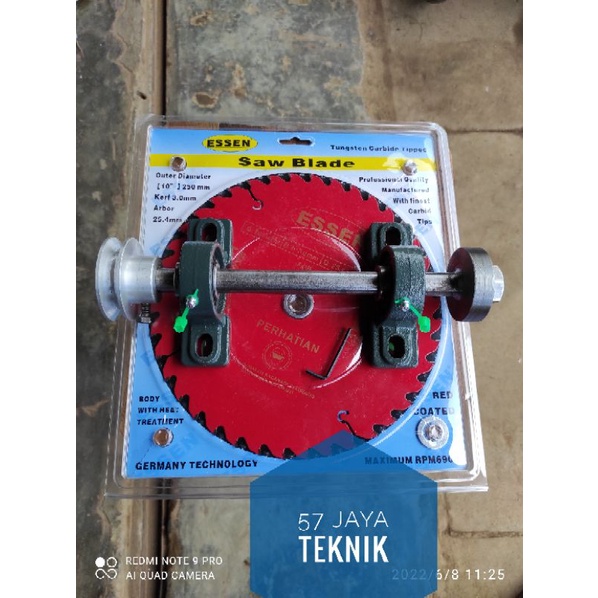 Jual As gergaji serkel /as sirkel / table saw komplit + gergaji essen ...