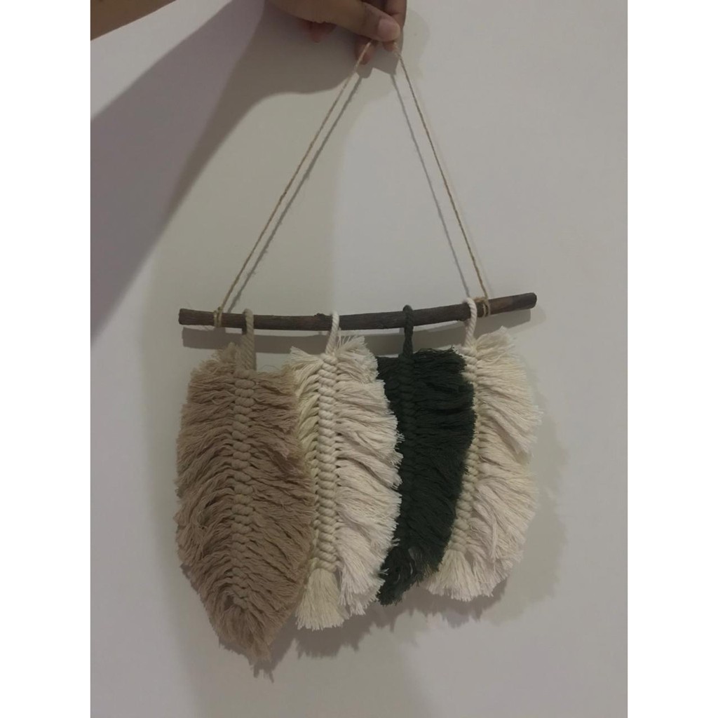Jual Hang Wall Ranting Daun Macrame aesthetic | Shopee Indonesia