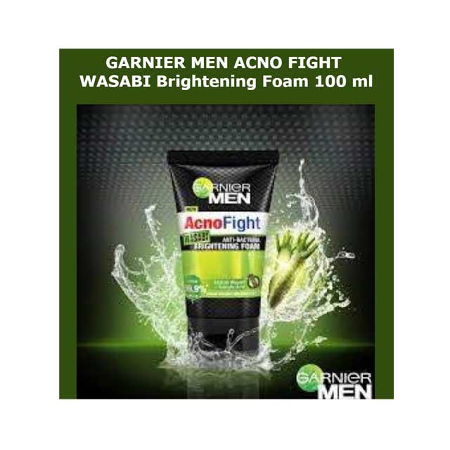 Jual Garnier Men Acno Fight Wasabi Anti Bacterial Brightening Foam uk