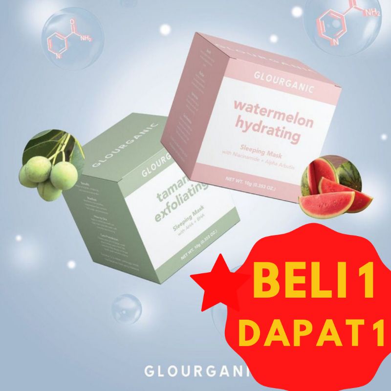 Jual TAMANU GLOURGANIC Sleeping Mask Watermelon Hydrating Tamanu