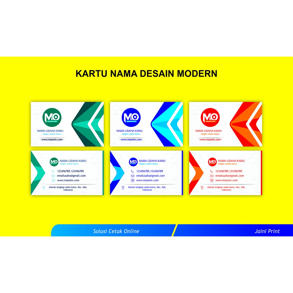 Jual Cetak Kartu Nama Murah Art paper 210 gram / kartu nama desain terbaru kekinian Shopee
