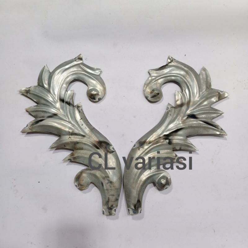 Jual Ornamen Pagar Besi hollo dan stenlis roda Alferom Plat Besi 2muka