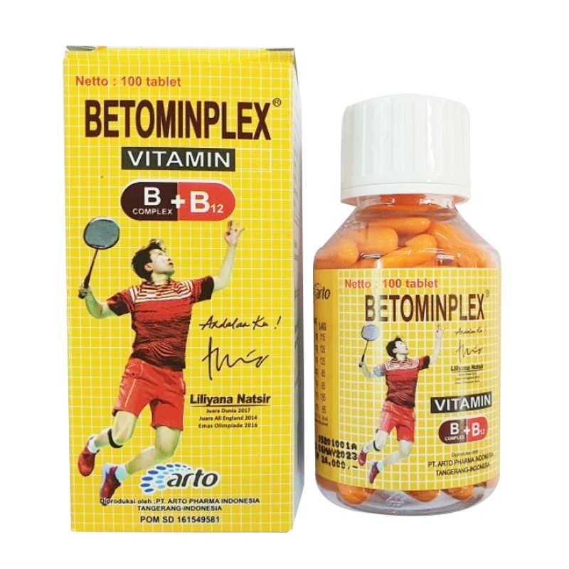 Jual Betominplex Vitamin B Complex+B12 Isi 100 Tablet | Shopee Indonesia