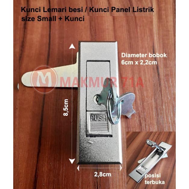 Jual Kunci Lemari Besi Small Kunci Panel Listrik Push Plus Kunci