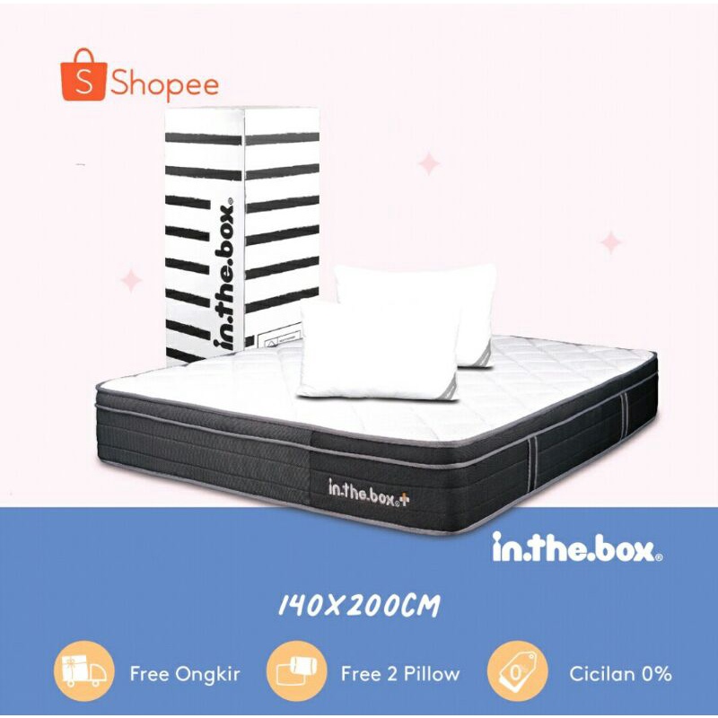 Jual Kasur Spring Bed In The Box Plus Ukuran 160 x 200 cm (Queen