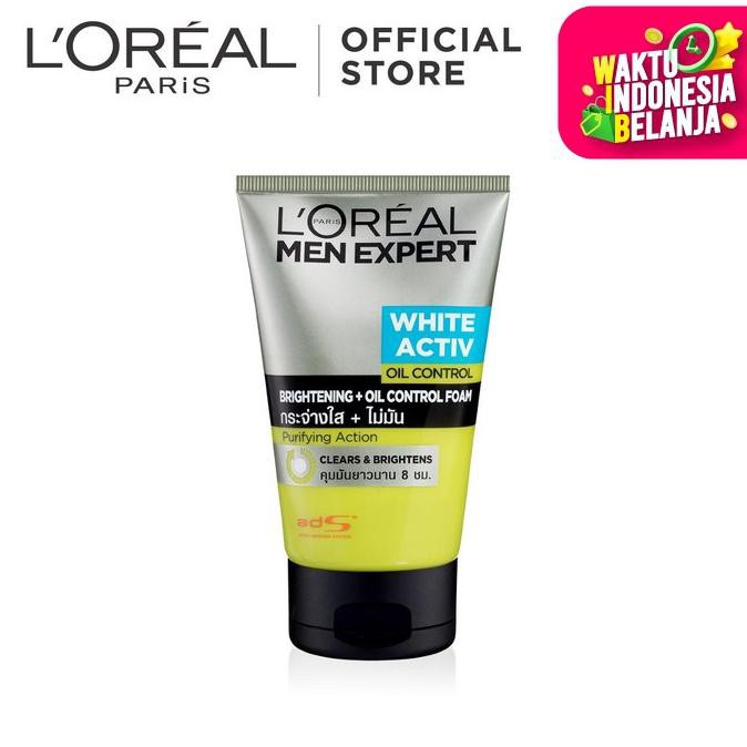 Jual Loreal Paris Men Expert White Active Oil Control Cleansing Foam 100ml Shopee Indonesia 5626