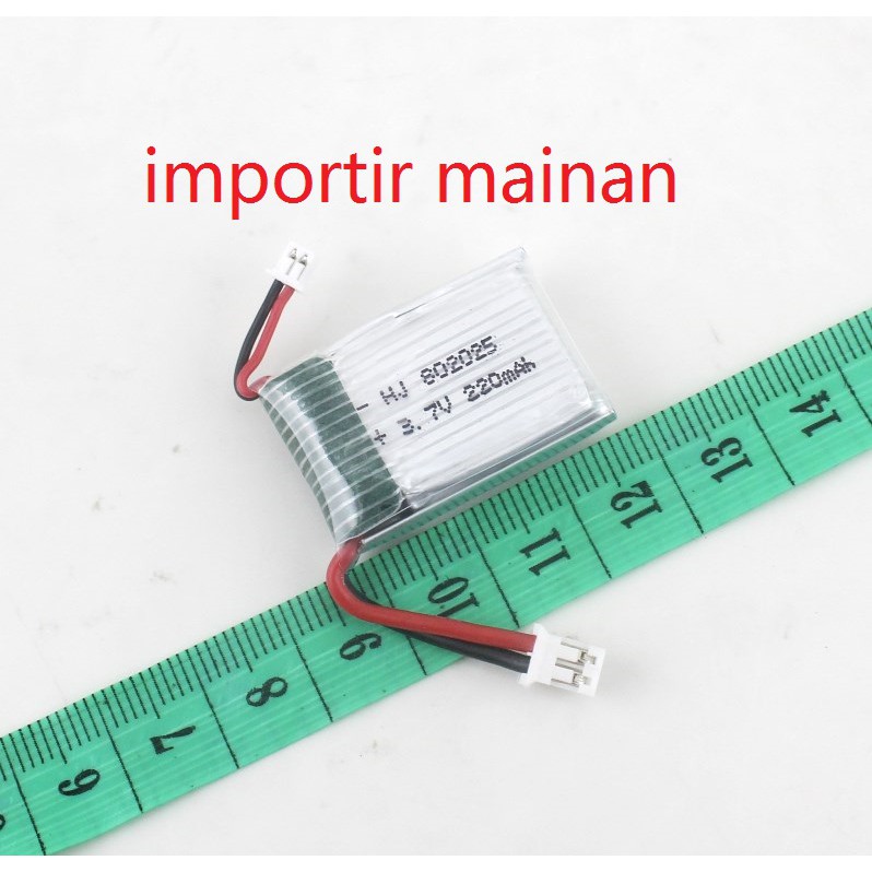 ZYGY 6x 3.7V 220mah LiPo batteria con 6in1 caricatore dell