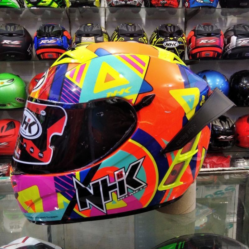 Jual NHK HELM TERMINATOR PIGMENT PAKET GANTENG/ FULL FACE | Shopee ...