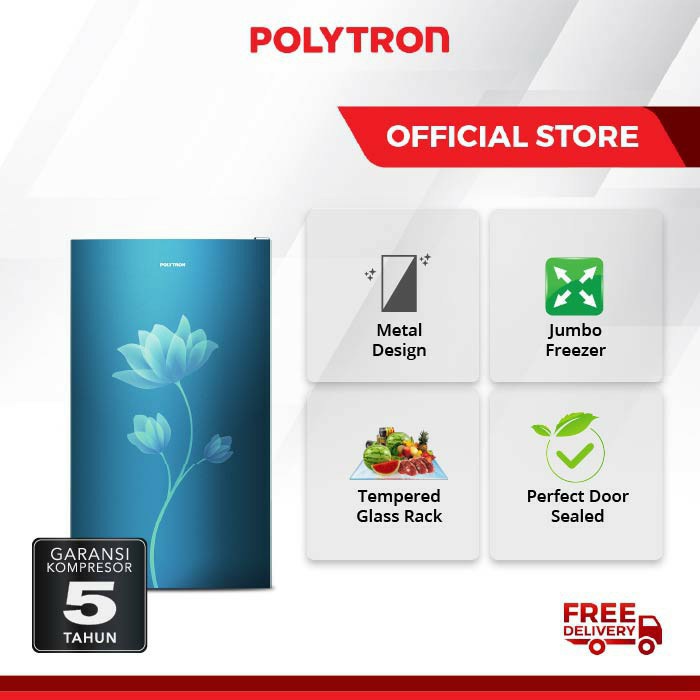 Jual KULKAS 1 PINTU POLYTRON PRB 159 157 REFRIGERATOR [150 L] | Shopee ...