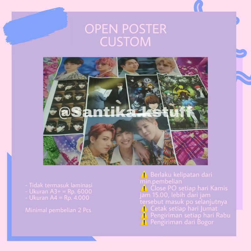 Jual POSTER CUSTOM MURAH | Shopee Indonesia