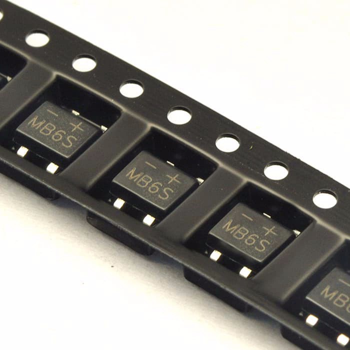 50 Pcs MB6S Redresseur Pont SMD SOP-4 Pont Pile 0.5A 0.8A 600V