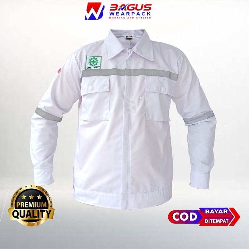 Jual WEARPACK SAFETY / KEMEJA SAFETY / BAJU SAFETY LENGAN PANJANG ...