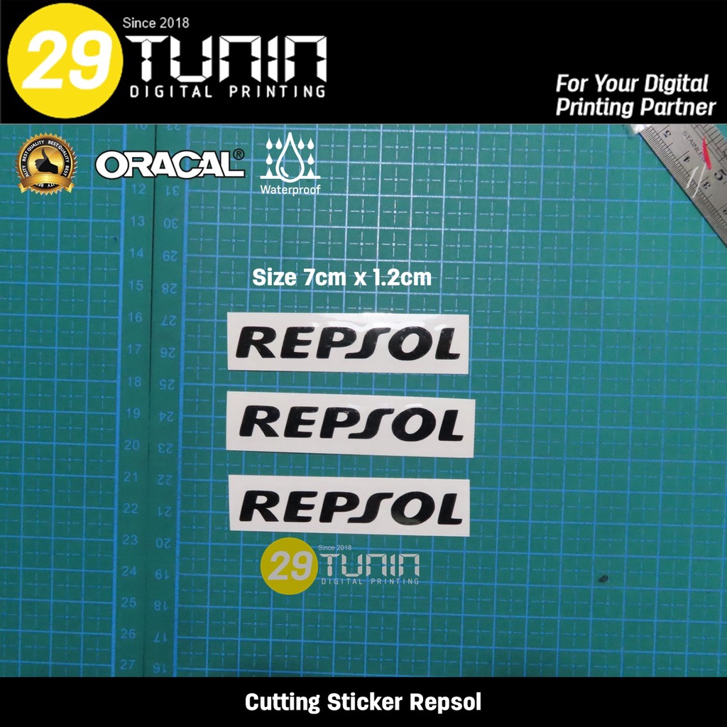 Jual Cutting Sticker stiker decal oracal Honda Repsol Visor helm ...