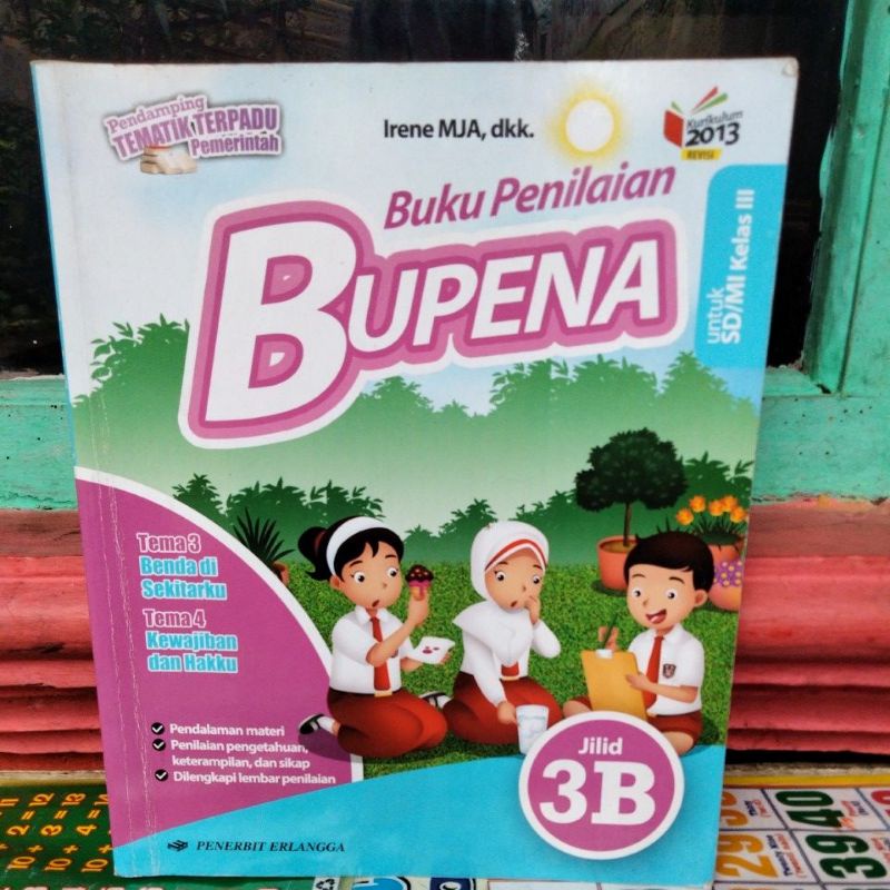 Jual BUKU PENILAIAN BUPENA JILID 3B UNTUK SD/MI KELAS III K 2013 REVISI ...