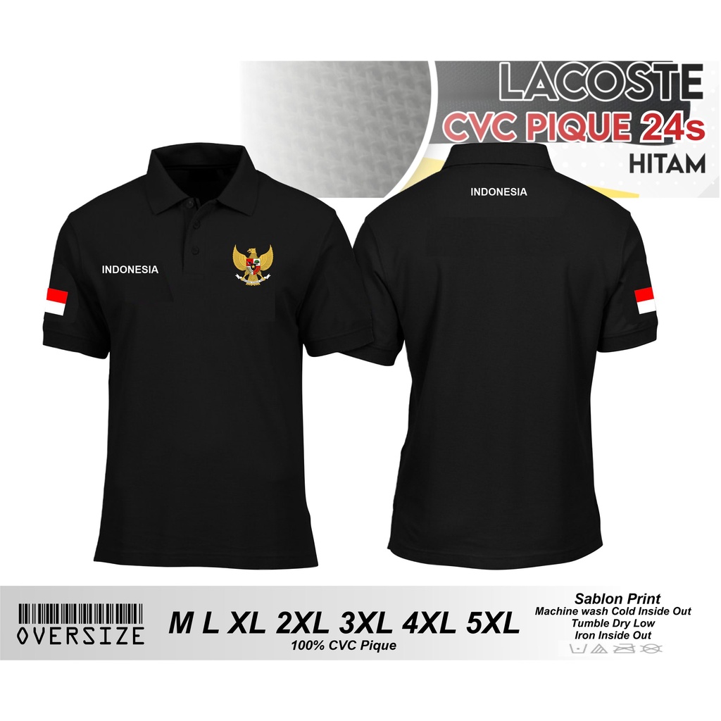 Jual KAOS POLO SHIRT (INDONESIA) BIG SIZE OVERSIZE 2XL 3XL 4XL 5XL KAOS