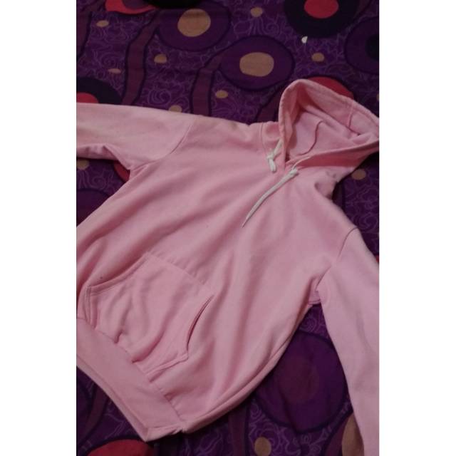 Jual Jaket hoodie polos Warna baby pink Shopee Indonesia