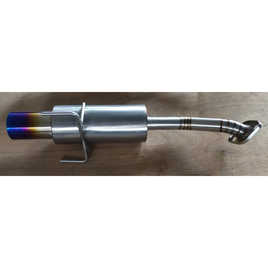 Jual Exhaust Knalpot Muffler Rspeed Titanium tip Honda Brio 18+ Facelift Plug and Play Shopee