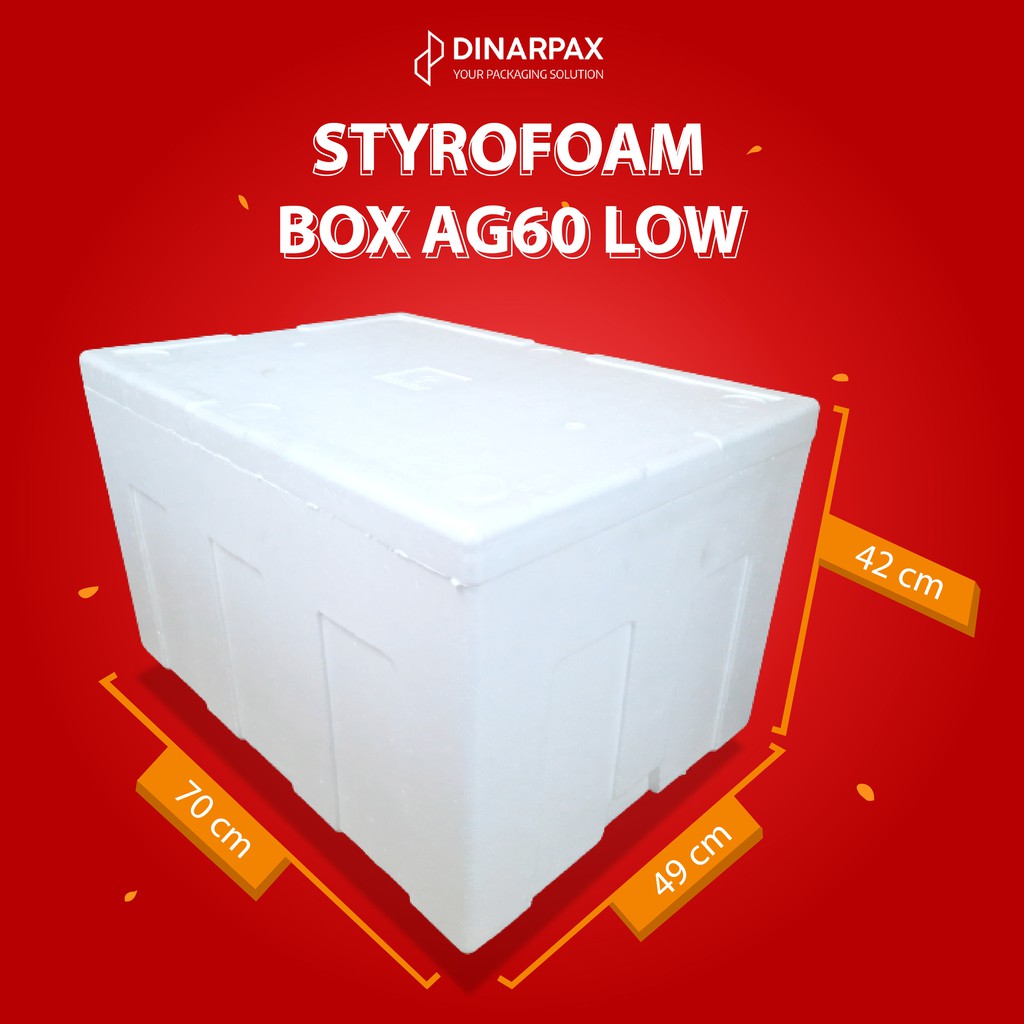 Jual Styrofoam Box AG60 / DinarPax / AG 60/ Container / Cargo / Ikan ...