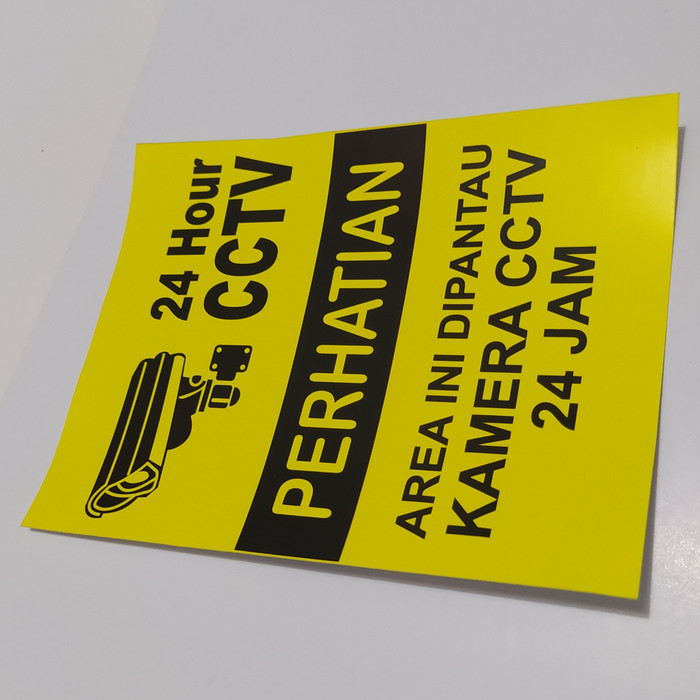 Jual warning sign sticker cctv Keren | Shopee Indonesia