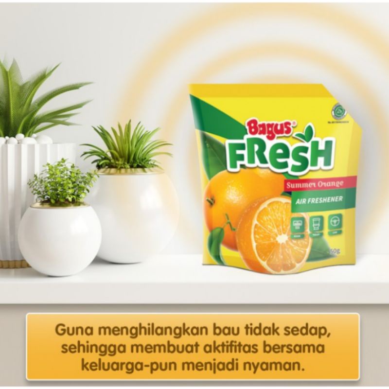 Jual Bagus Fresh Air Freshener Pouch 50 gr - Summer Orange | Shopee ...