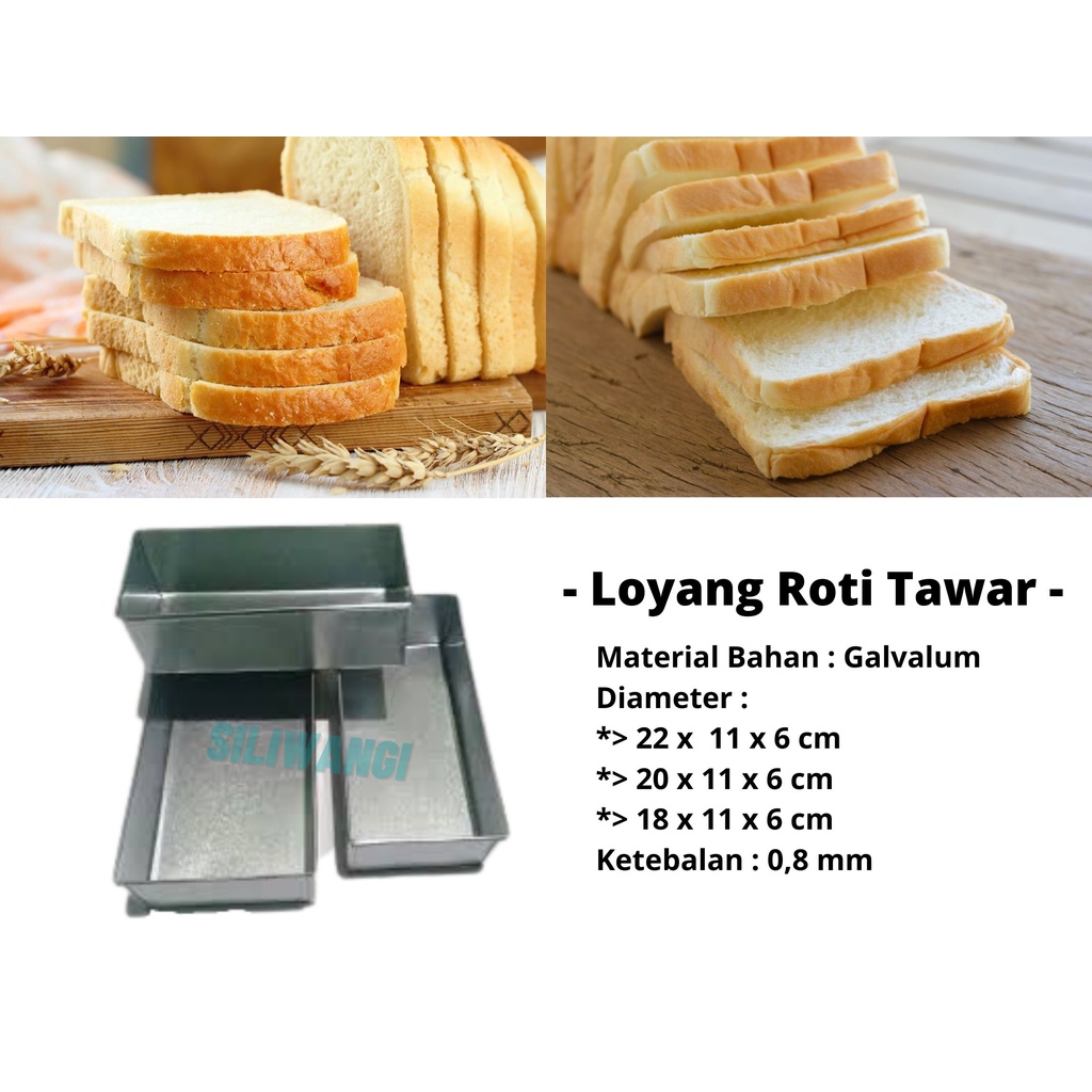 Jual Loyang Roti Tawar Sobek Bandung 3 Ukuran Berbeda | Shopee Indonesia