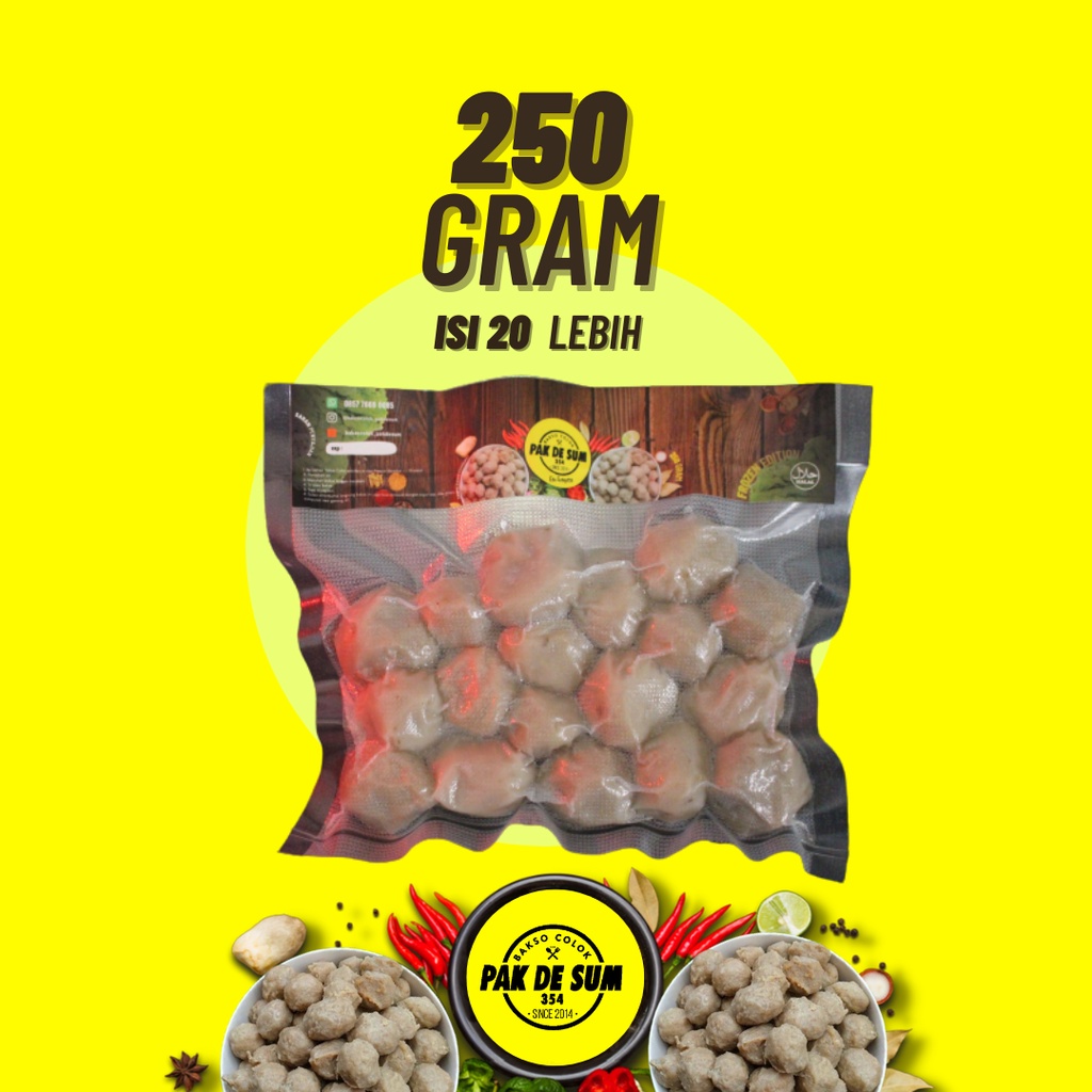 Jual Promo Bakso Pentol Cilok 250 Gram Isi 20 25 Butir Gratis