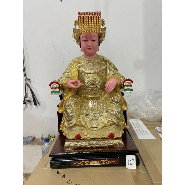 Jual Patung Dewi Samudra Laut Dewi Maco Mazu Kayu 16in | Shopee Indonesia