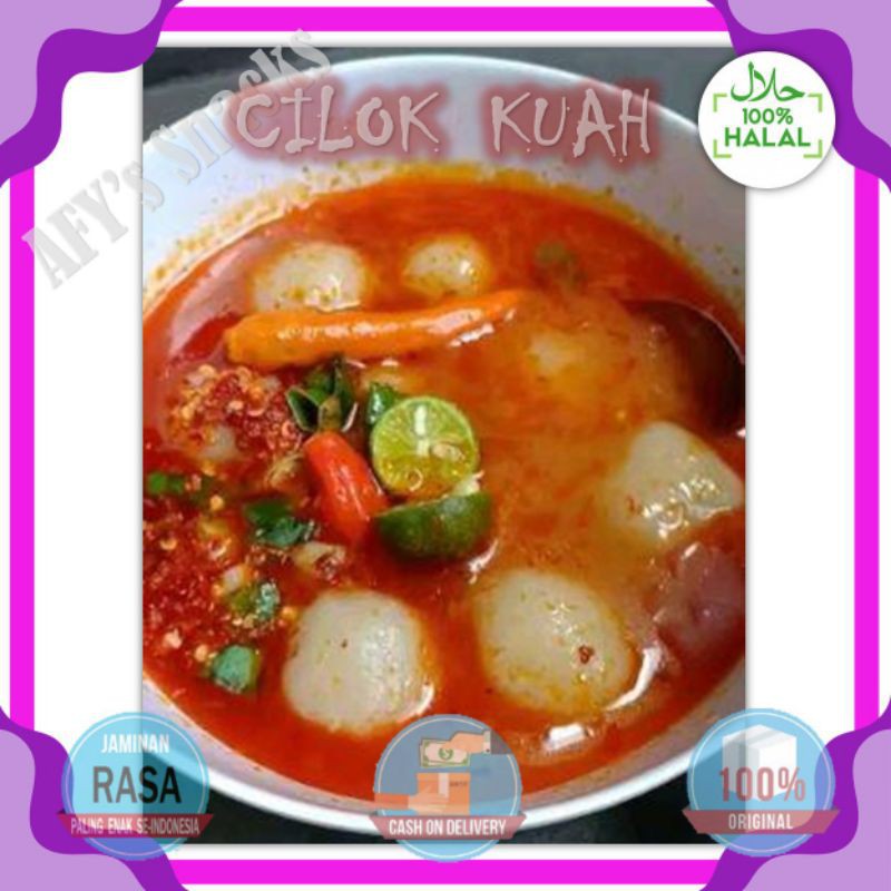 Jual Bakso Cilok Kuah Baso Aci Kuah Pedas Murah Cilok Aci Pedas Isi