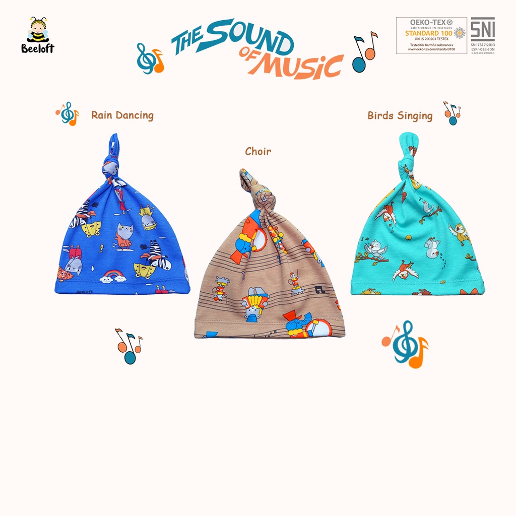 Jual Beeloft Topi Bayi Newborn Perempuan Laki-laki l Knot Hat - The ...
