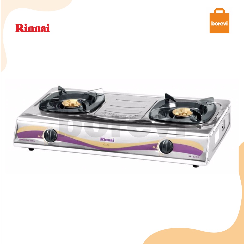 Jual KOMPOR GAS RINNAI 522E / KOMPOR GAS 2 TUNGKU | Shopee Indonesia