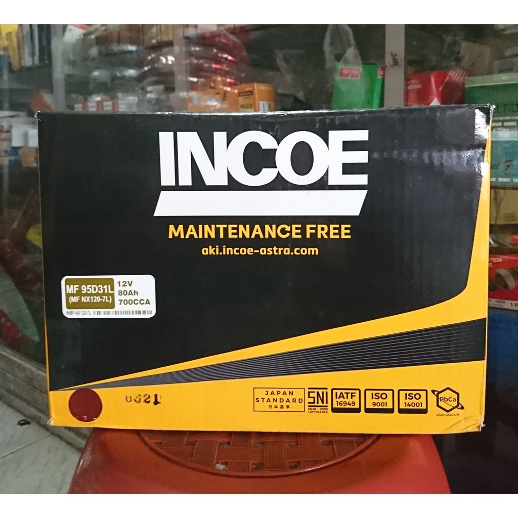 Jual INCOE MF 95D31L NX120-7L aki mobil KIA Carnival Santa Fe Sportage ...