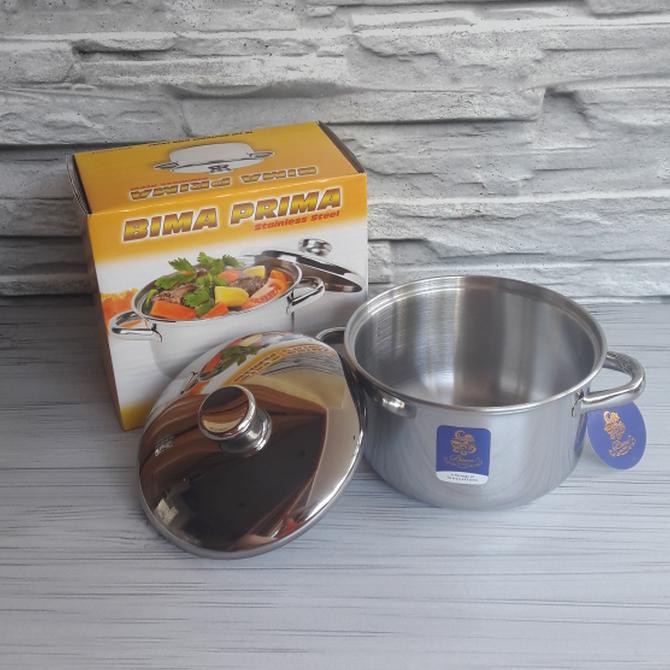 Jual Panci Bima Prima Saucepot Cm Stainless Steel Kualitas Export Shopee Indonesia