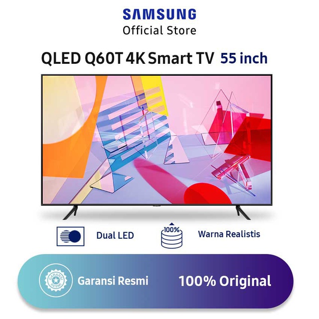 Jual SAMSUNG QLED Q60T 4K Smart TV 55 Inch - QA55Q60TAKXXD (2020 ...